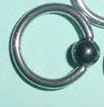 fashion jewellery pls -             CAPTIVE HOOP WITH STONE